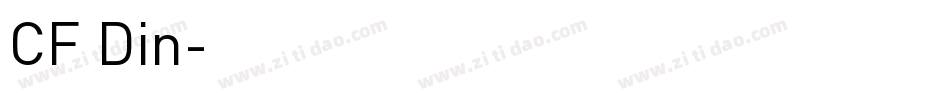 CF Din字体转换